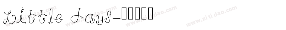 Little days字体转换